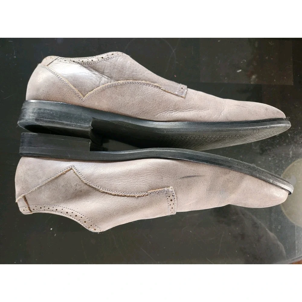 Mens JD Fisk Marc Designer Leather‎ Double Monk Strap Shoes Size 10